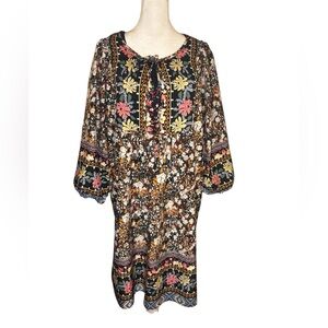 Floral Patterned Kimono